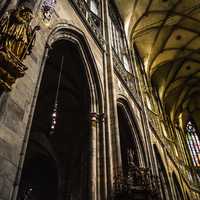Inside the Cathedral in Prague, Czech Republic