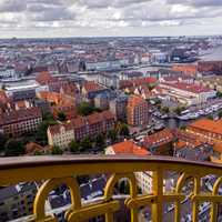 Overlook of the cityscape of Copenhagen