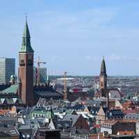 Rooftops View in Copenhagen
