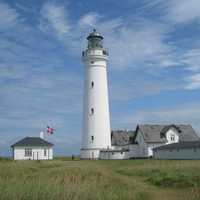 Sky Above the lighthouse in Hirtshals, Denmark