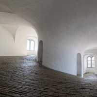 The Round Tower inside in the building in Kabenhavn, Denmark