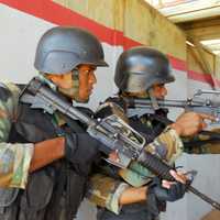 Soldiers training in Santo Domingo