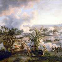 Battle of the Pyramids in Egypt, a victory of Napoleon 