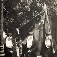 Female nationalists demonstrating in Cairo, 1919, Egypt
