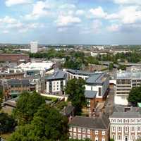 Coventry Cathedral Tower North Panoramic View 