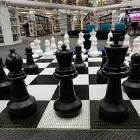 Giant Chess Board in Coventry Library, UK