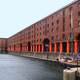 Albert Dock along the waterfront in Liverpool, England