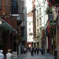 Mathew Street in Liverpool, England