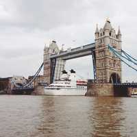 Bridge Across the River Thames in London, England