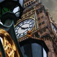 Closeup of Big Ben Clock Tower