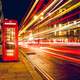 Streets of London at night