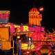 Carousel and carnival lights in Nottingham, England