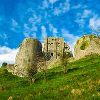 Corfe Castle in England