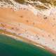 Overhead view of the Beach at Durdle Door, England