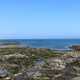 Seahouses foundations on the coastline of England