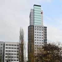 Victoria Halls tower in Wolverhampton, England