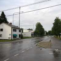 Ristijärvi street and road in Finland