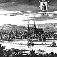 Engraving from the period of Swedish administration of Tornio, Finland