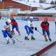 Finland against Norway during the 2004 Women's Bandy World Championship 