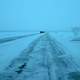 Ice road between the island and the mainland in Hailuoto, Finland