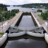 Kapeenkoski Lock of Keitele–Päijänne canal in Aanekoski, Finland