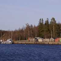 Kurtinhauta fishing harbour in Haukipudas, Finland