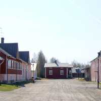 Meijeritie Street in Tyrnävä village in Finland