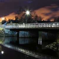 Night Time Bridge in Finland