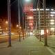 Panorama of the Town Square at night in Vaasa, Finland