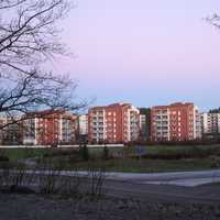 Residential blocks in Kaarina in Finland