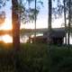 Smoke Sauna at Sunset in Kannonkoski, Finland