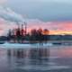 Sunset on the Lake in Finland