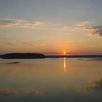 Sunset over the Lake