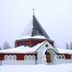 The church of the Holy Family of Nazareth Parish in Oulu in Finland