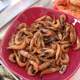 Bowl of Brown Shrimp for a snack