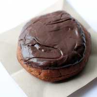 Chocolate Donut on plate