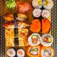 Colorful Sushi Japanese Dish