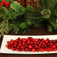 Cranberries on a plate