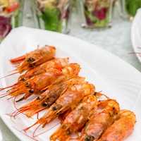 Fried Shrimps on a plate