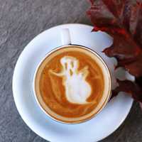 Ghost Shape in Coffee Cup