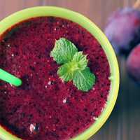 Purple Fruit Smoothie Drink