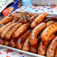 Sausages Food at a Barbeque