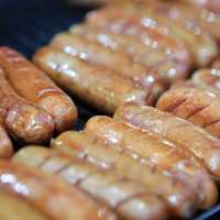 Sausages on the Grill