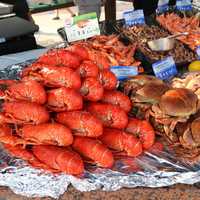 Seafood, crawfish, crabs, and shrimp