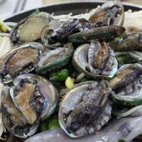 Seafood Soup with squid and shellfish