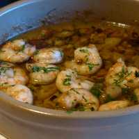 Shrimp Soup with seasoning Dish