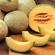 Sliced Cantaloupe fruit 