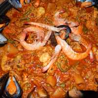 Spicy seafood stew and soup