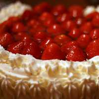 Strawberry pie food