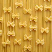 Uncooked Macaroni on Table
